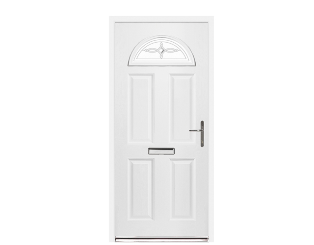 white composite door