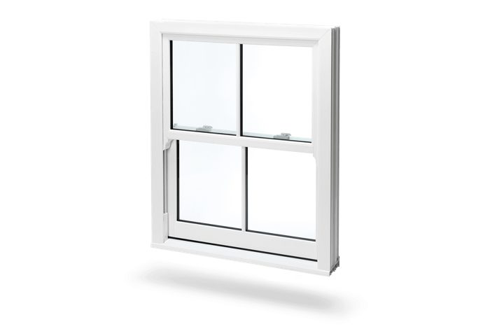 white sliding sash window