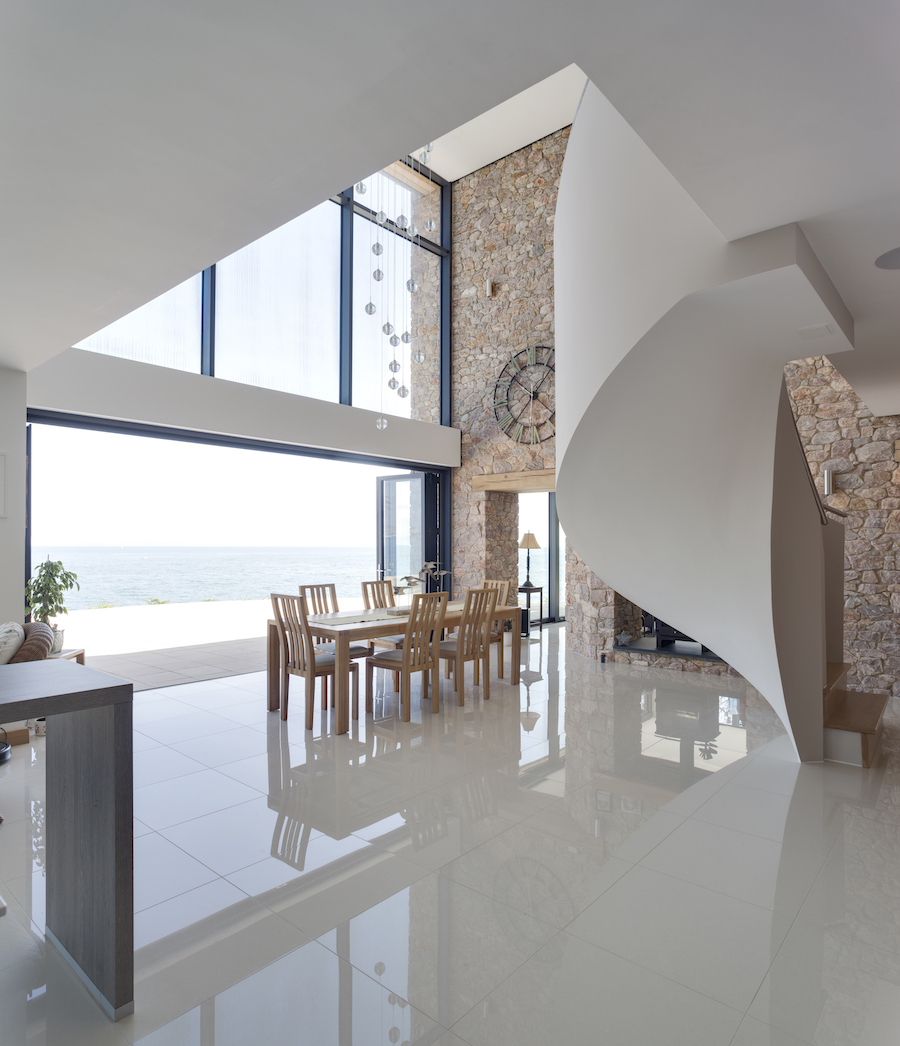 black aluminium bifold doors