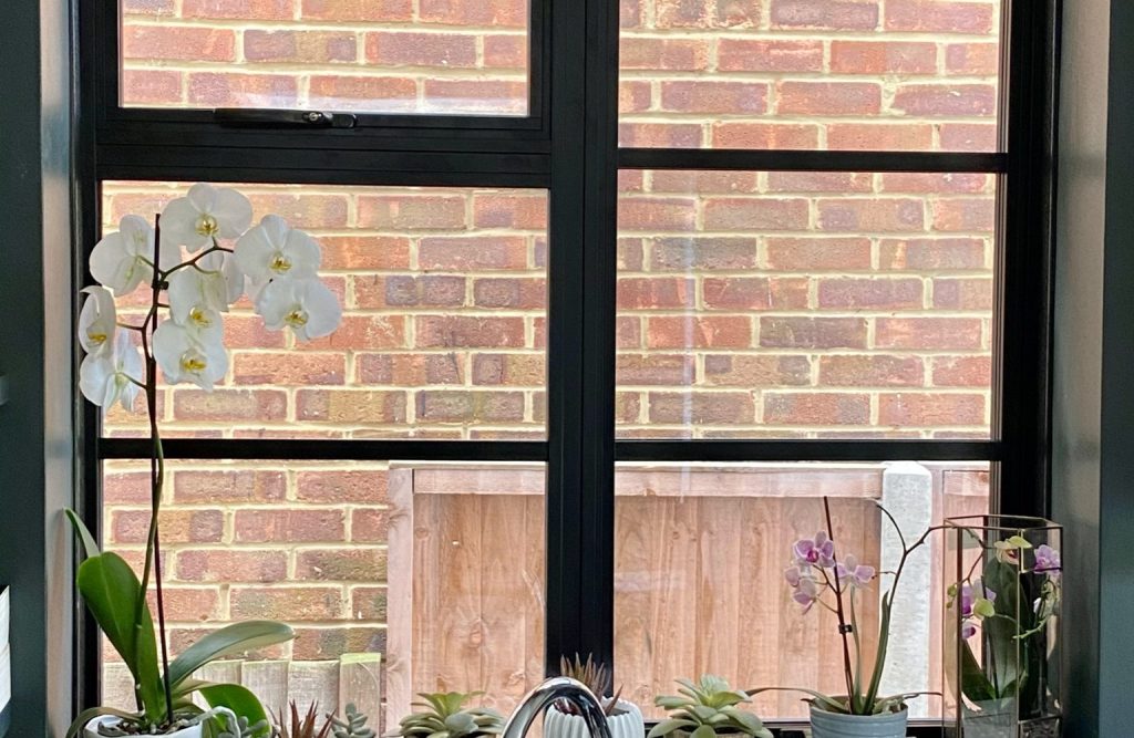 black casement window